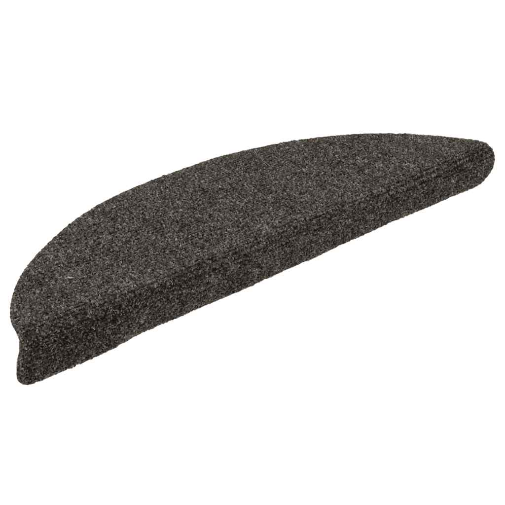 Trapmatten Zelfklevend 5 stuks 56x17x3 cm Antraciet Halfrond – afbeelding 2