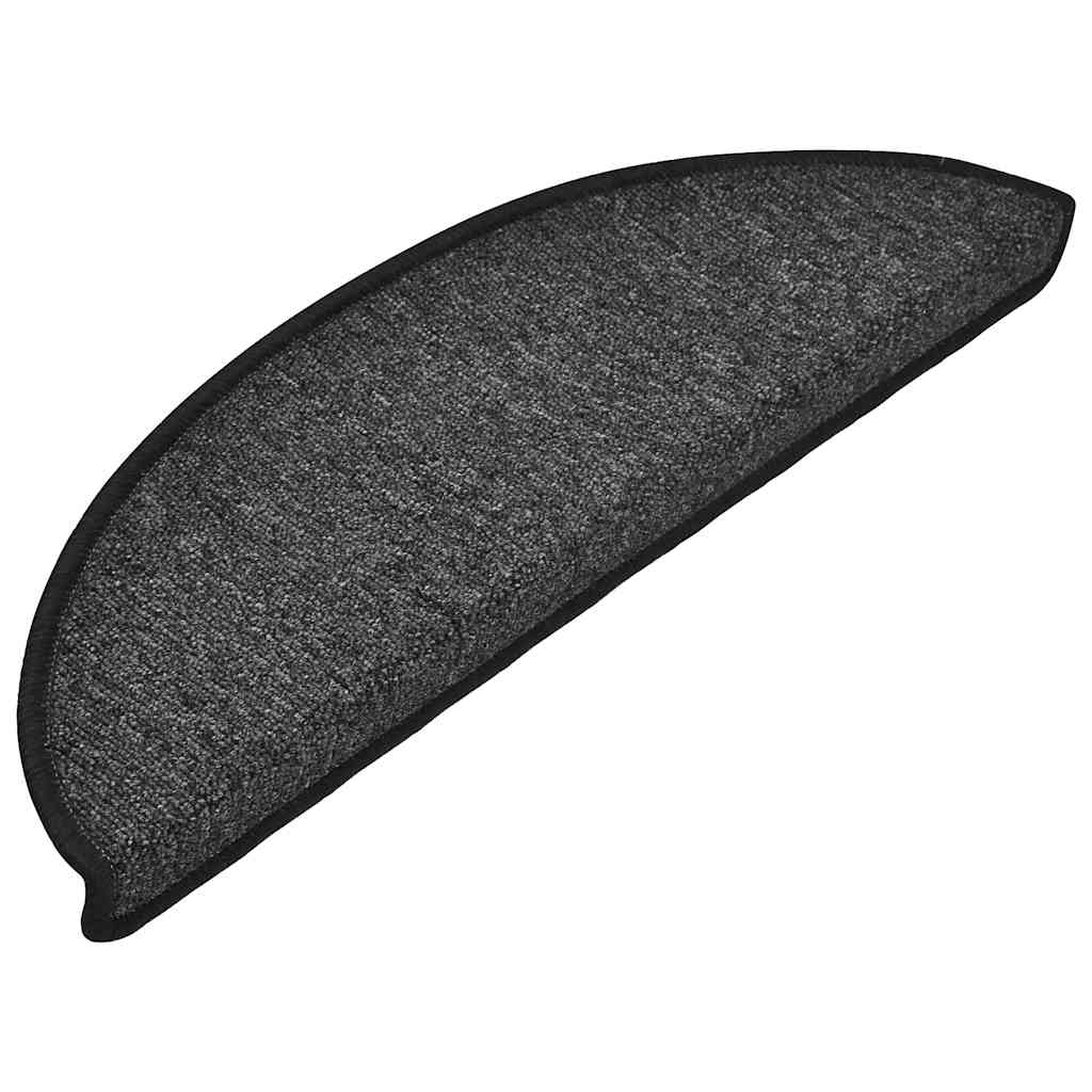 Trapmatten 10 st 56x17x3 cm Antraciet Halfrond – afbeelding 3