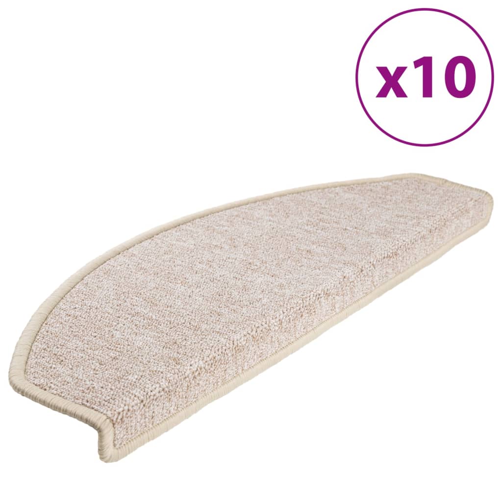 Trapmatten 10 st 65x24x4 cm Taupe Halfrond Groot – afbeelding 2