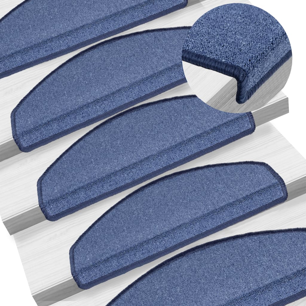 Trapmatten 10 st 65x24x4 cm Blauw Halfrond Groot – afbeelding 1