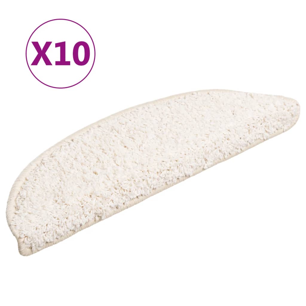 Trapmatten 10 st 56x17x3 cm Wit Halfrond – afbeelding 2