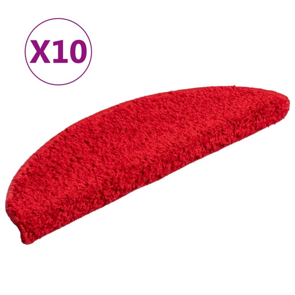 Trapmatten 10 st 56x17x3 cm Rood Halfrond – afbeelding 2