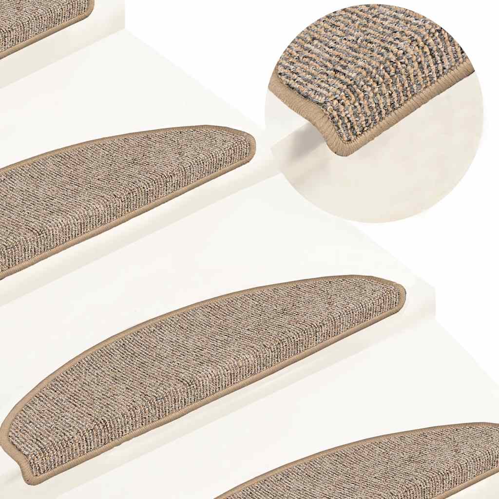 Trapmatten 15 st 65x21x4 cm Bruin Halfrond Groot