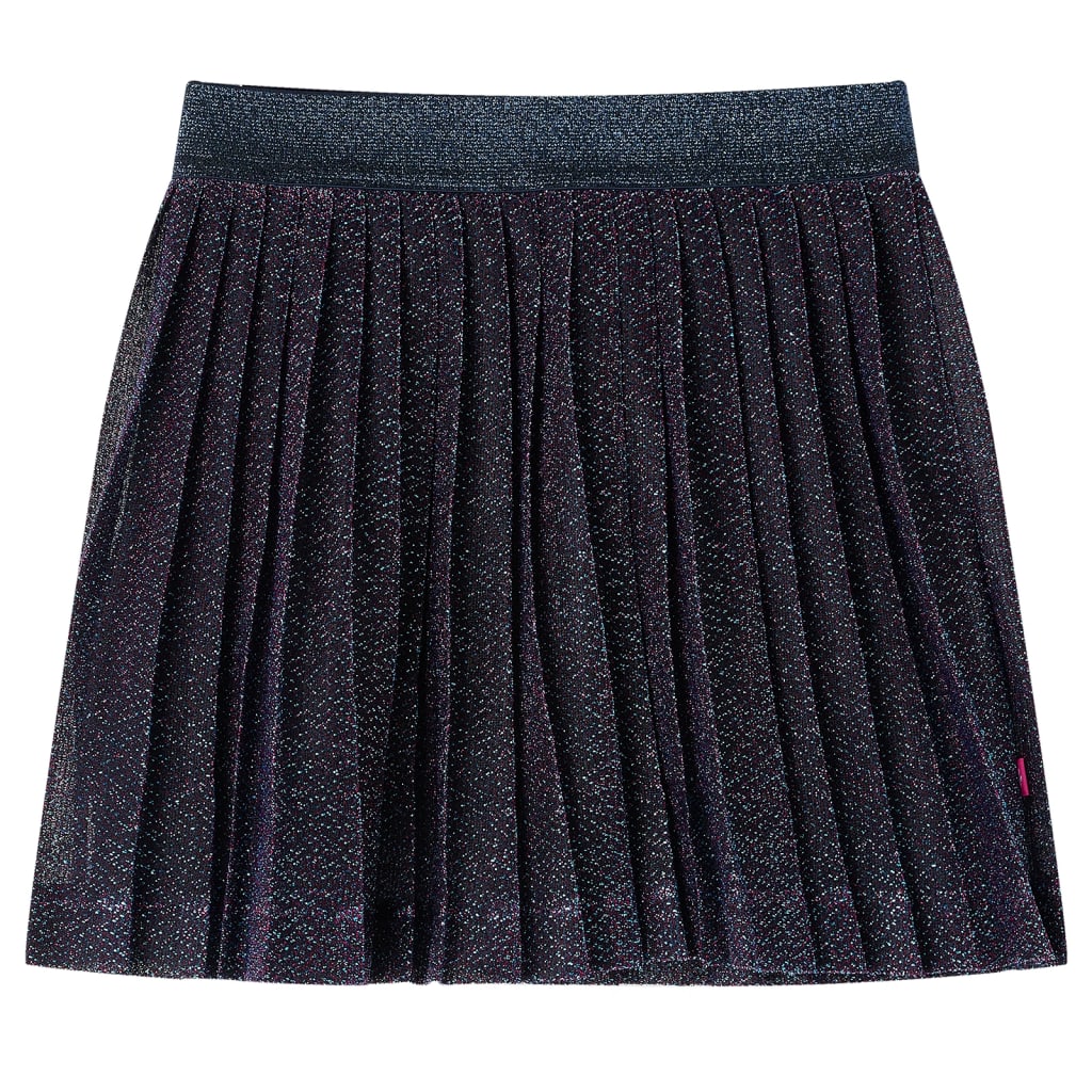 Kinderrokje met glitters 128 marineblauw