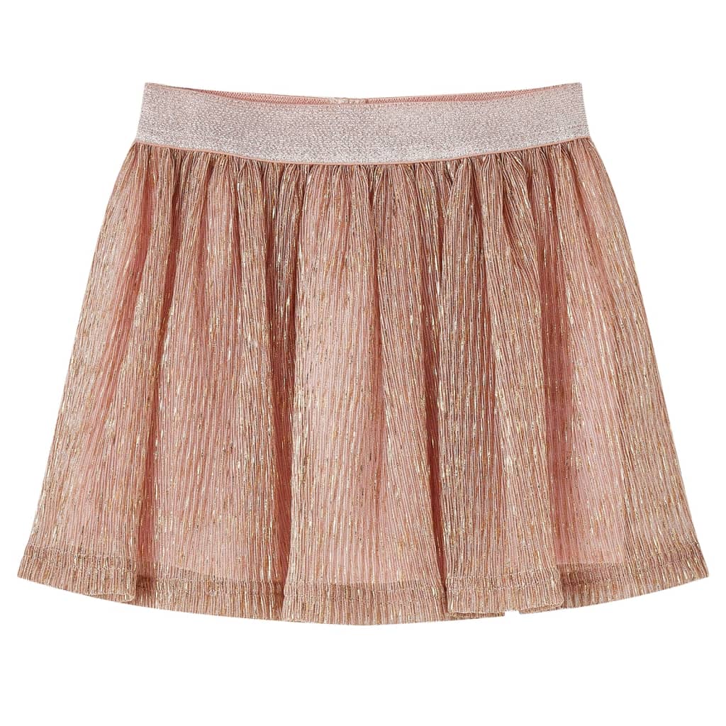 Kinderrokje met glitters 104 zachtroze
