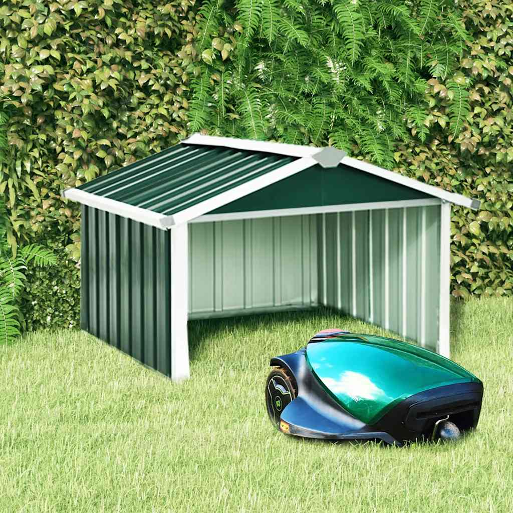 Overkapping voor robotmaaier 92x97x63 cm staal groen