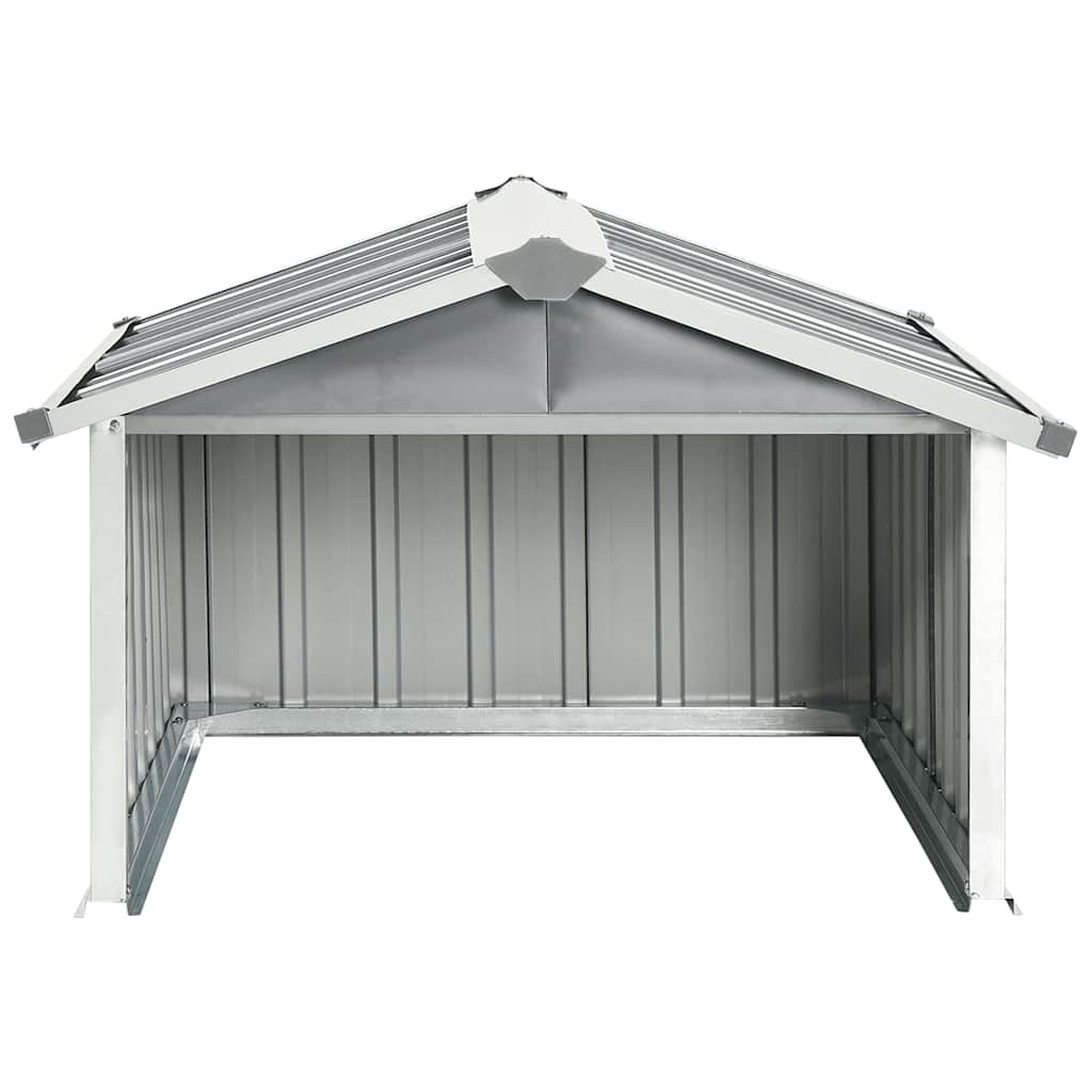 Overkapping voor robotmaaier 92x97x63 cm staal grijs – afbeelding 3