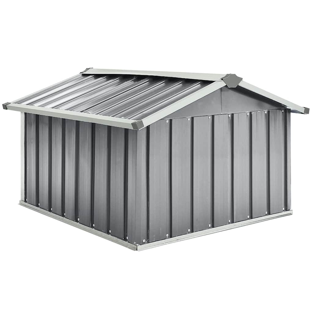Overkapping voor robotmaaier 92x97x63 cm staal grijs – afbeelding 5