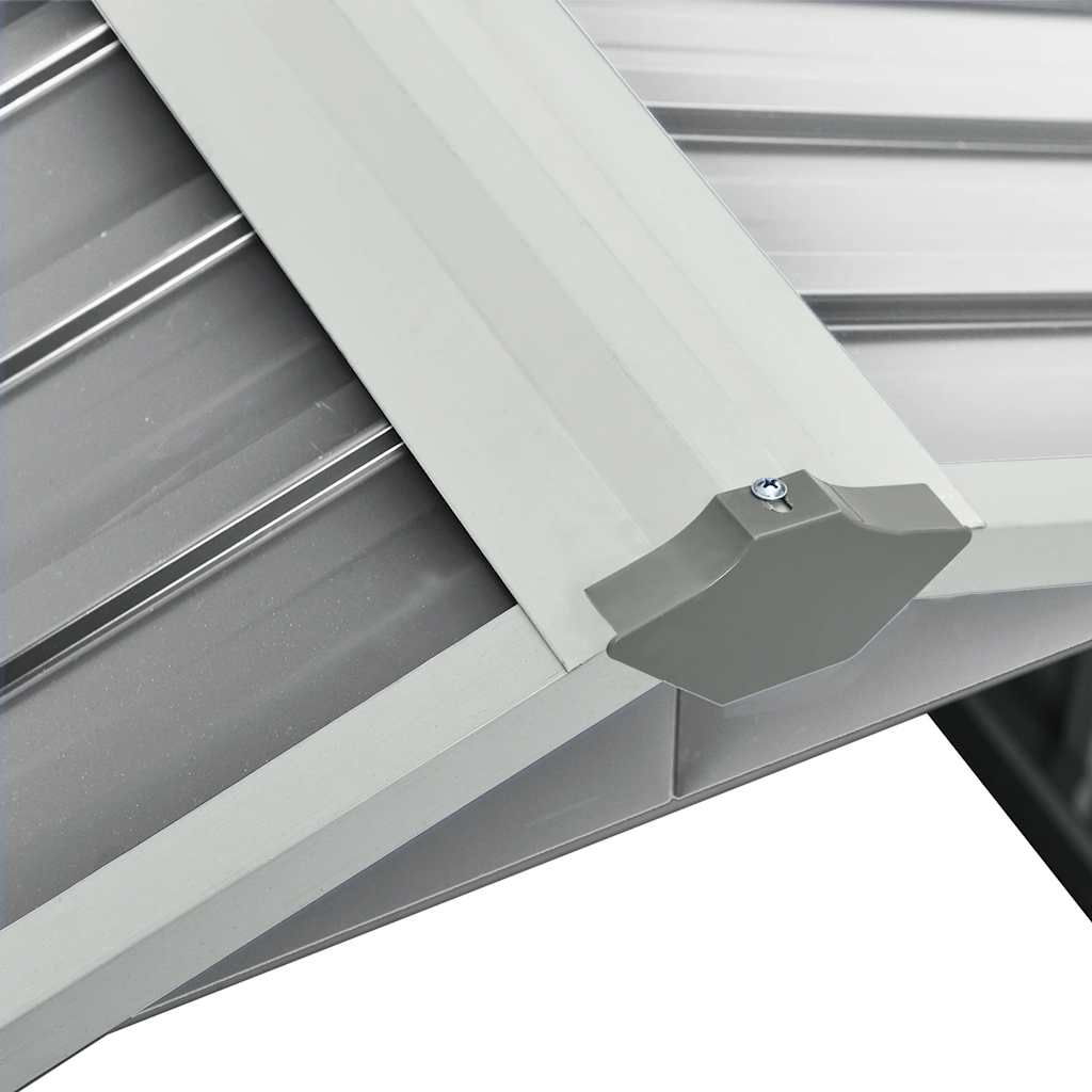 Overkapping voor robotmaaier 92x97x63 cm staal grijs – afbeelding 7