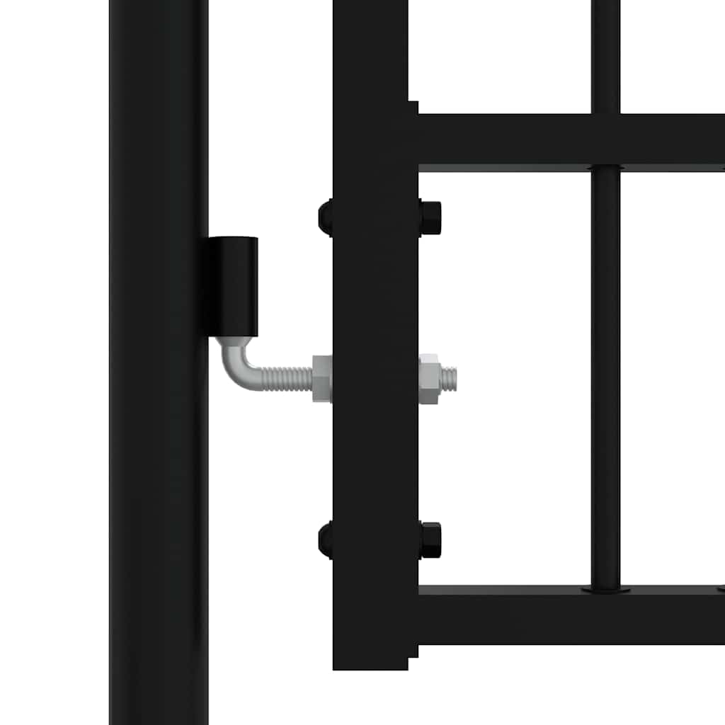 Hekpoort KAMPEN met speerpunt zwart 394,5 x 100 cm staal – afbeelding 4