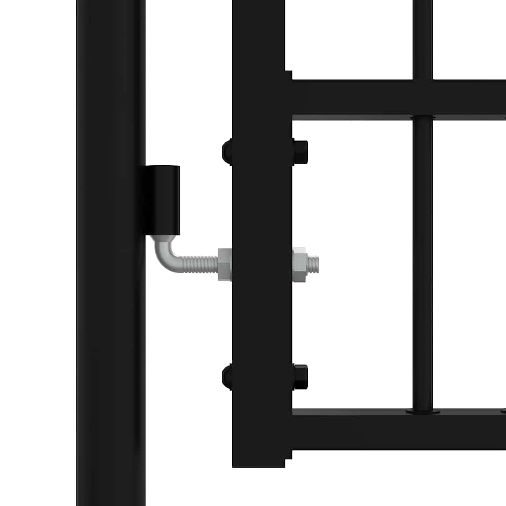 Hekpoort KAMPEN met speerpunt zwart 394,5 x 150 cm staal – afbeelding 4