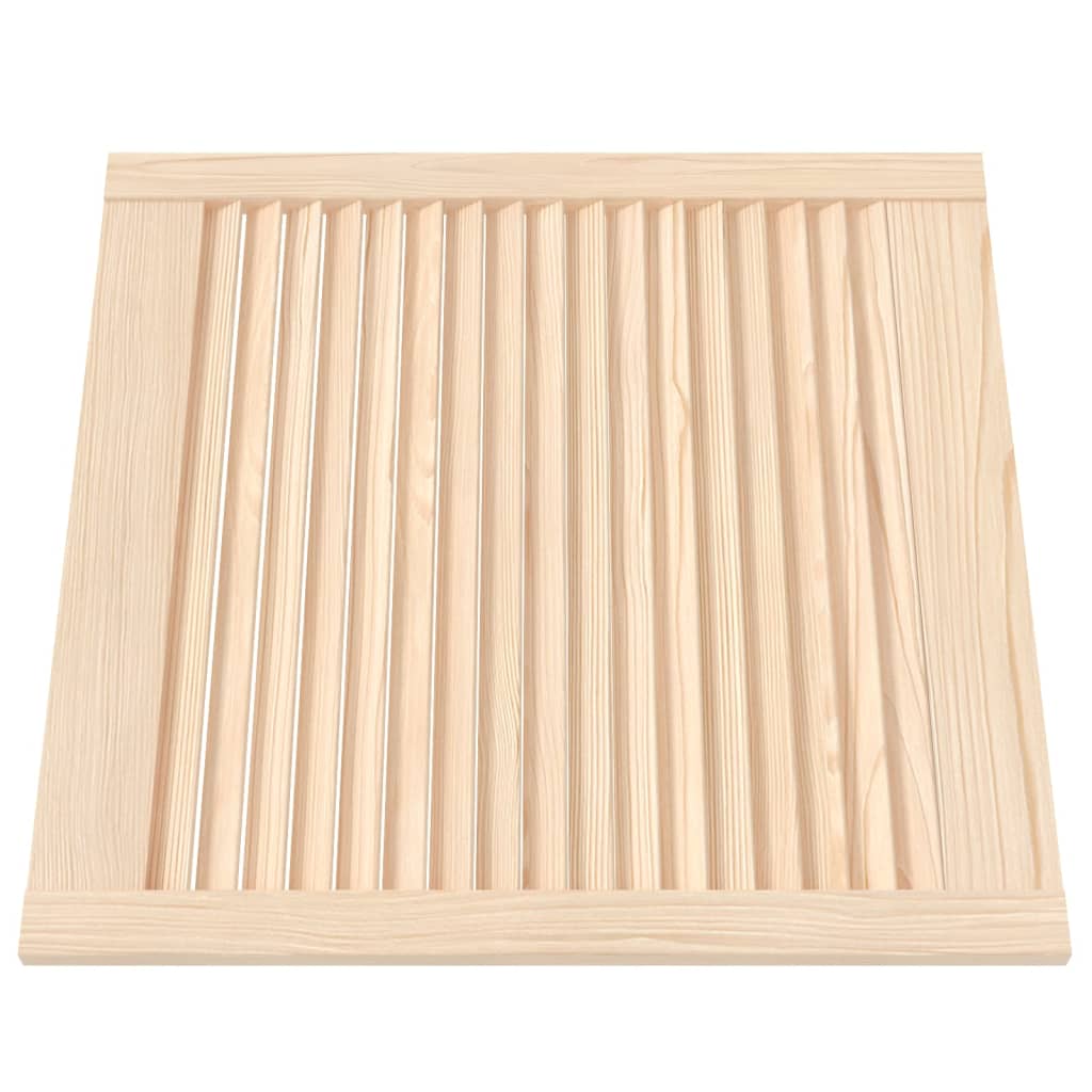 Kastdeur met lamellen 61,5x59,4 cm massief grenenhout – afbeelding 3
