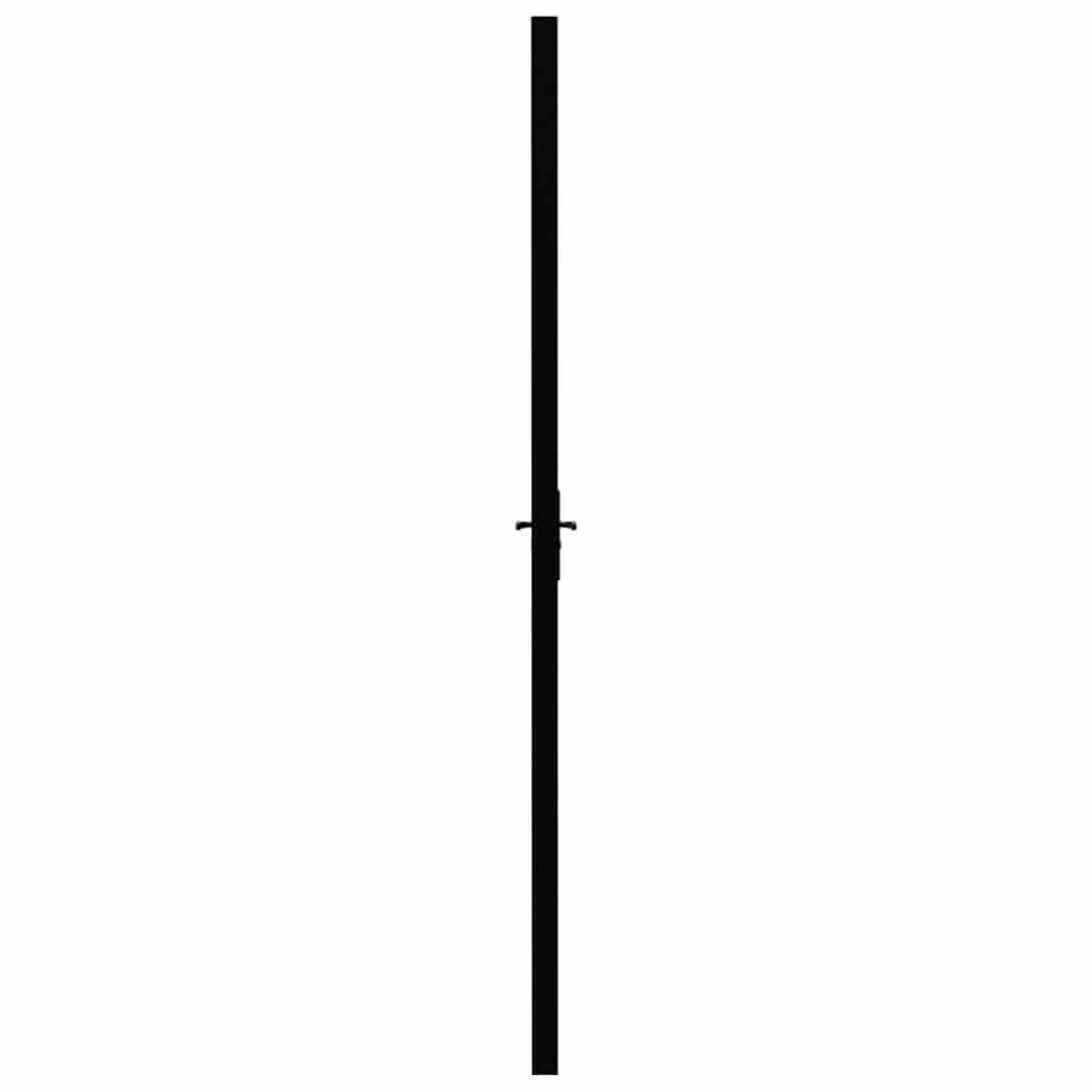 Binnendeur 83x201,5 cm ESG-glas en aluminium zwart – afbeelding 4