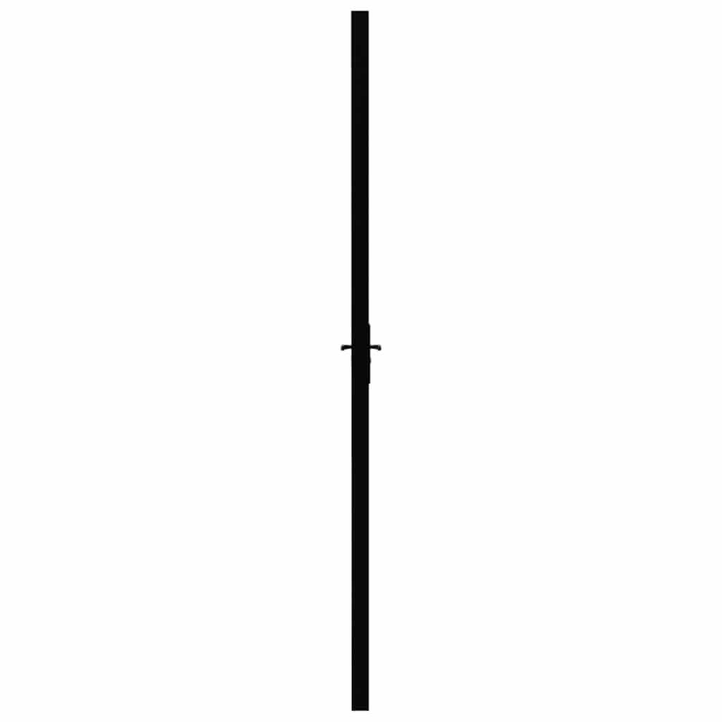 Binnendeur 102,5x201,5 cm ESG-glas en aluminium zwart – afbeelding 4