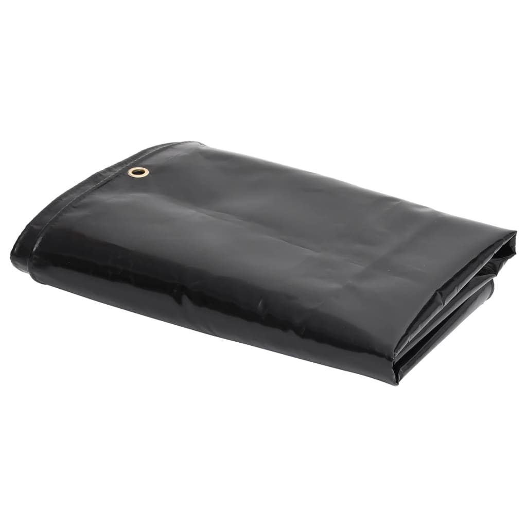 Zeildoek 650 g/m² 4x6 m Zwart