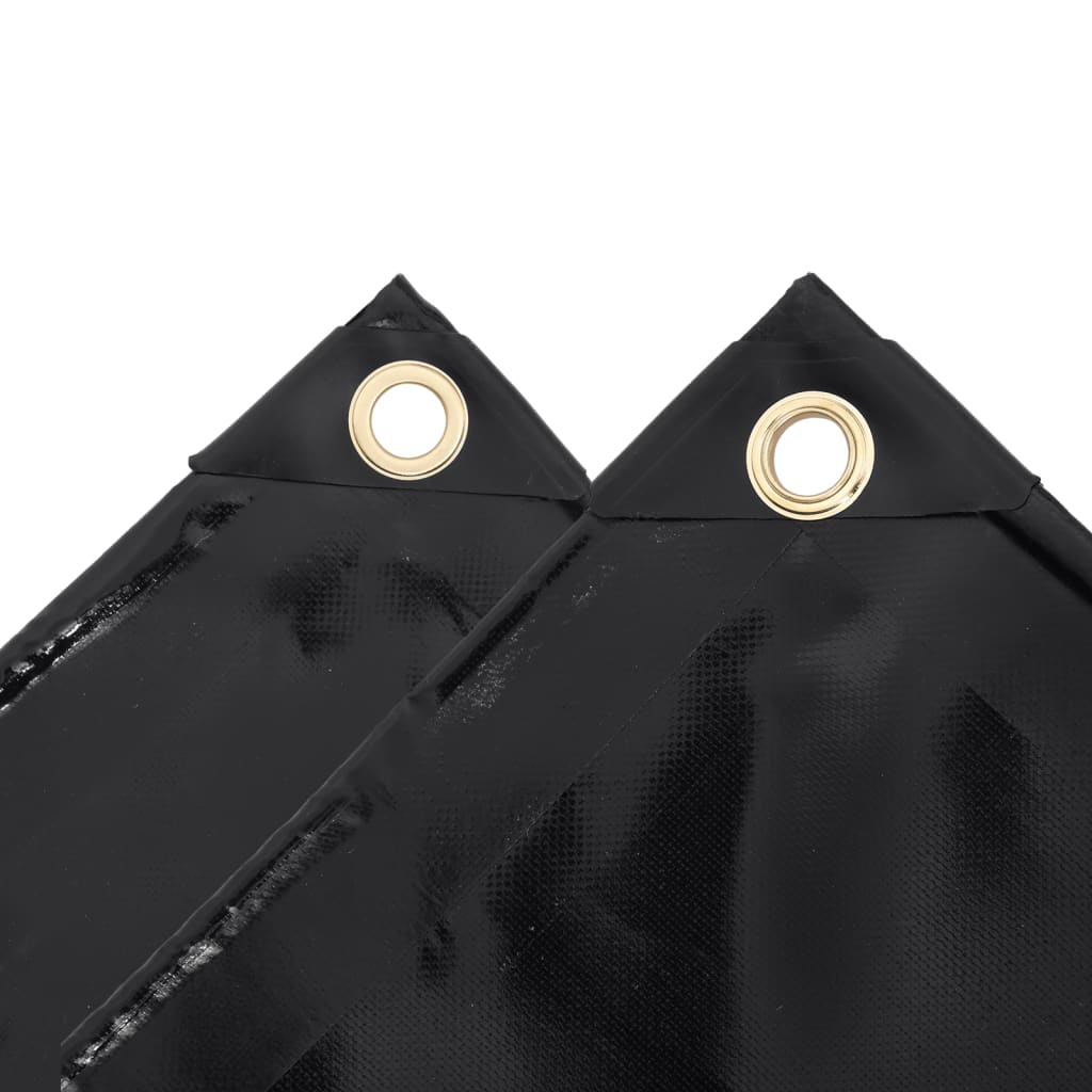 Dekzeil 650 g/m² 1,5x6 m zwart – afbeelding 3