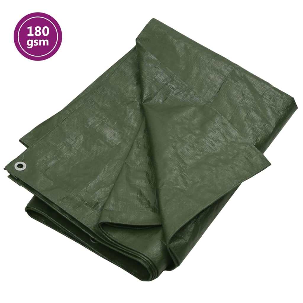 Dekzeil 180 g/m² 8x10 m HDPE groen