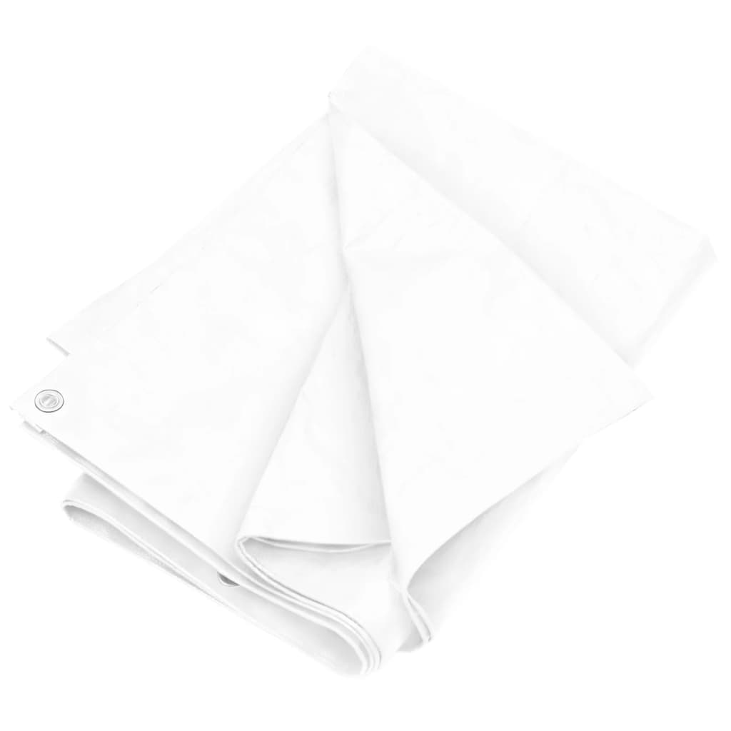 Dekzeil 180 g/m² 8x12 m HDPE wit – afbeelding 2