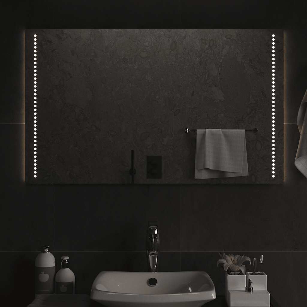 Badkamerspiegel LED 100x60 cm – afbeelding 1