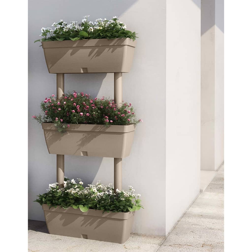 Plantenbakken 6 st 100 cm taupe