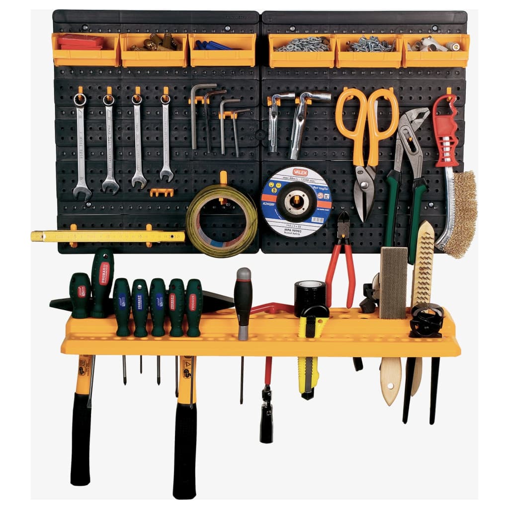 Gereedschapswand 26 gereedschapshouders 646x385 mm polypropeen – afbeelding 2
