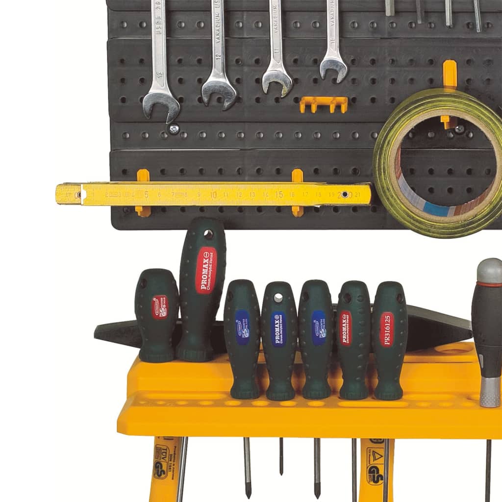 Gereedschapswand 26 gereedschapshouders 646x385 mm polypropeen – afbeelding 6