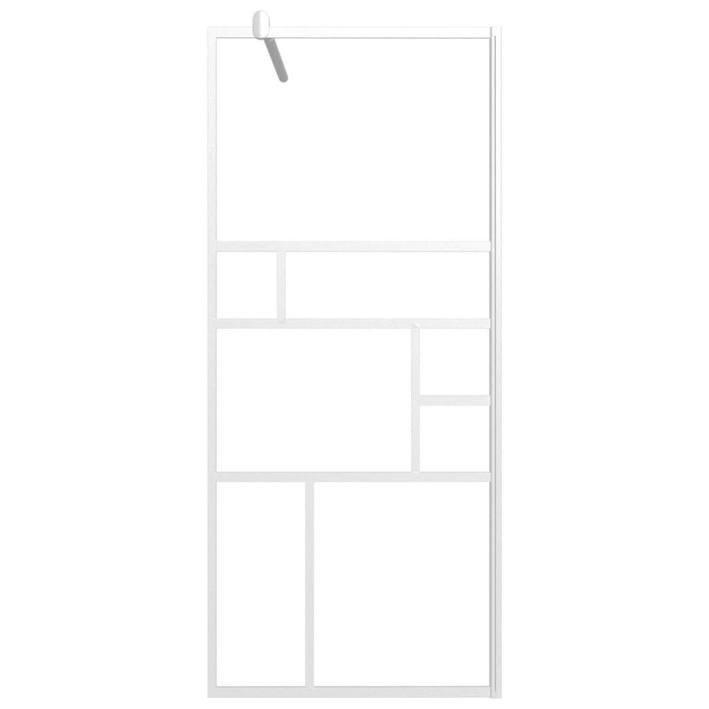 Inloopdouchewand 80x195 cm ESG-glas wit – afbeelding 3