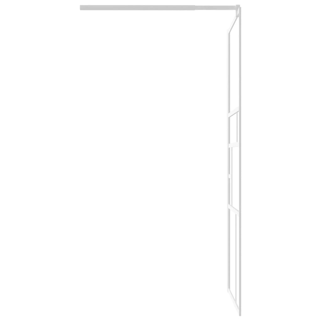 Inloopdouchewand 80x195 cm ESG-glas wit – afbeelding 5