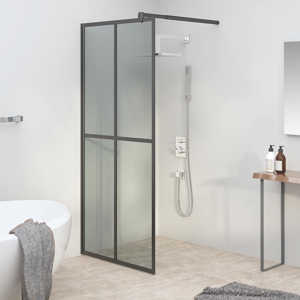 Inloopdouchescherm 80x195 cm donker gehard glas