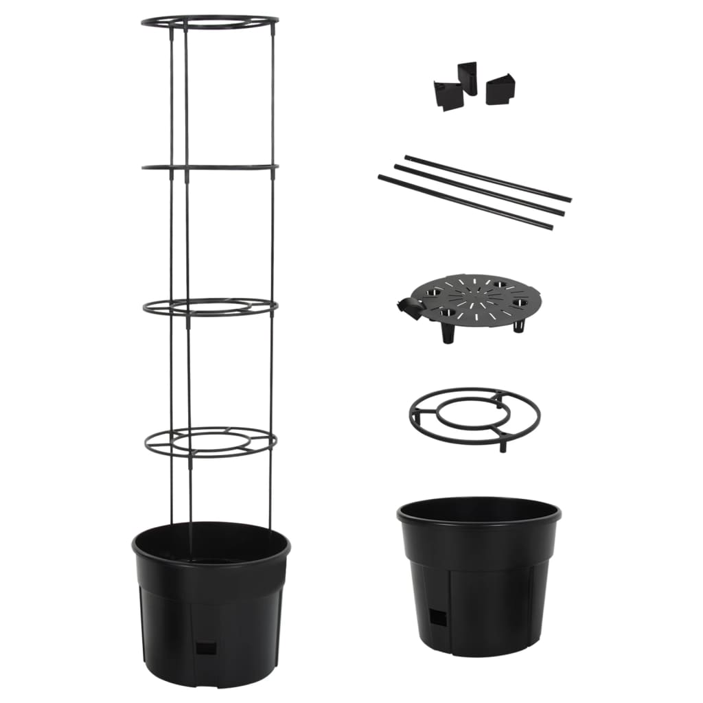 Tomatenkweekpot ø39x150 cm polypropeen antracietkleurig