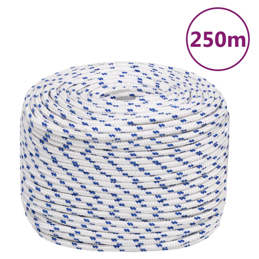 Boot touw 6 mm 250 m polypropyleen wit