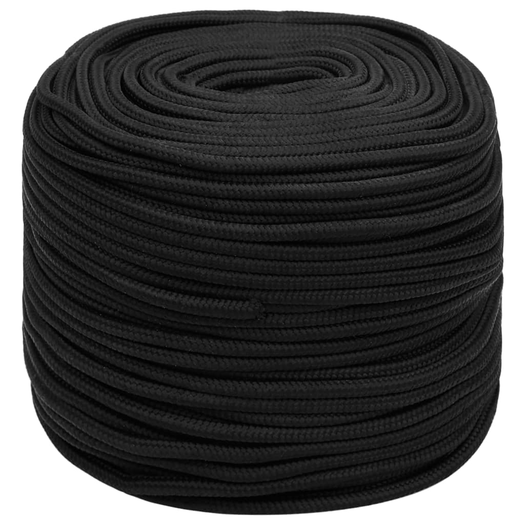 Boottouw 6 mm 250 m polypropeen zwart – afbeelding 2