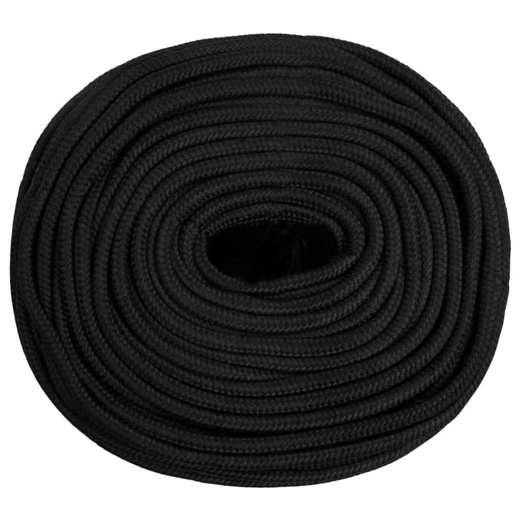 Boottouw 6 mm 250 m polypropeen zwart – afbeelding 3