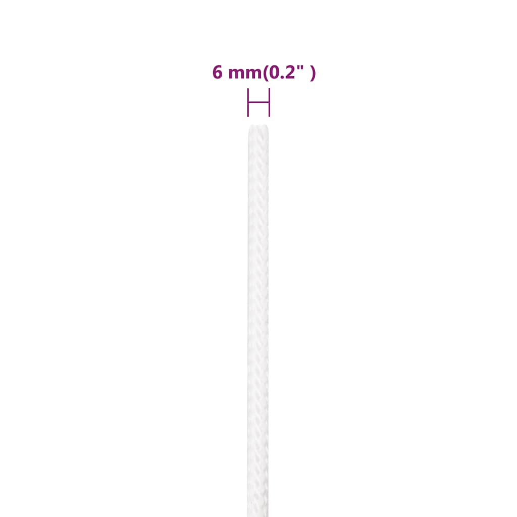 Boottouw 6 mm 250 m polypropyleen volwit – afbeelding 6