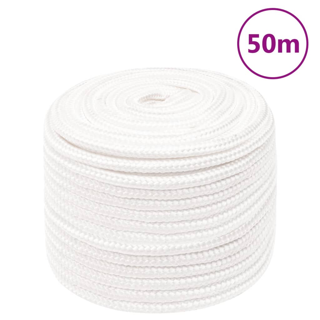 Boottouw 12 mm 50 m polypropyleen volwit