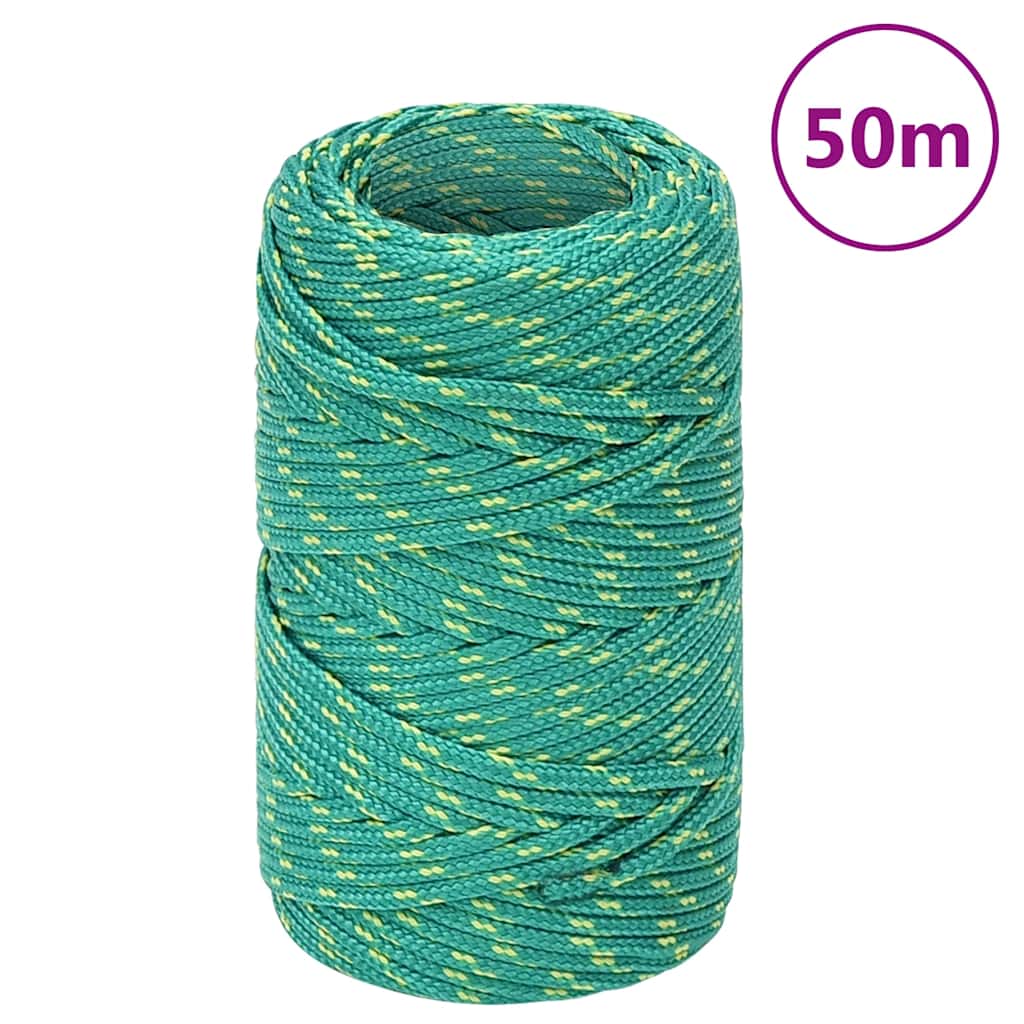 Boottouw 2 mm 50 m polypropyleen groen
