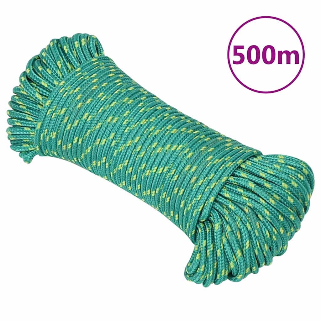 Boottouw 4 mm 500 m polypropyleen groen