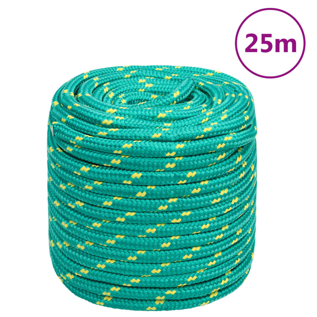 Boottouw 18 mm 25 m polypropyleen groen