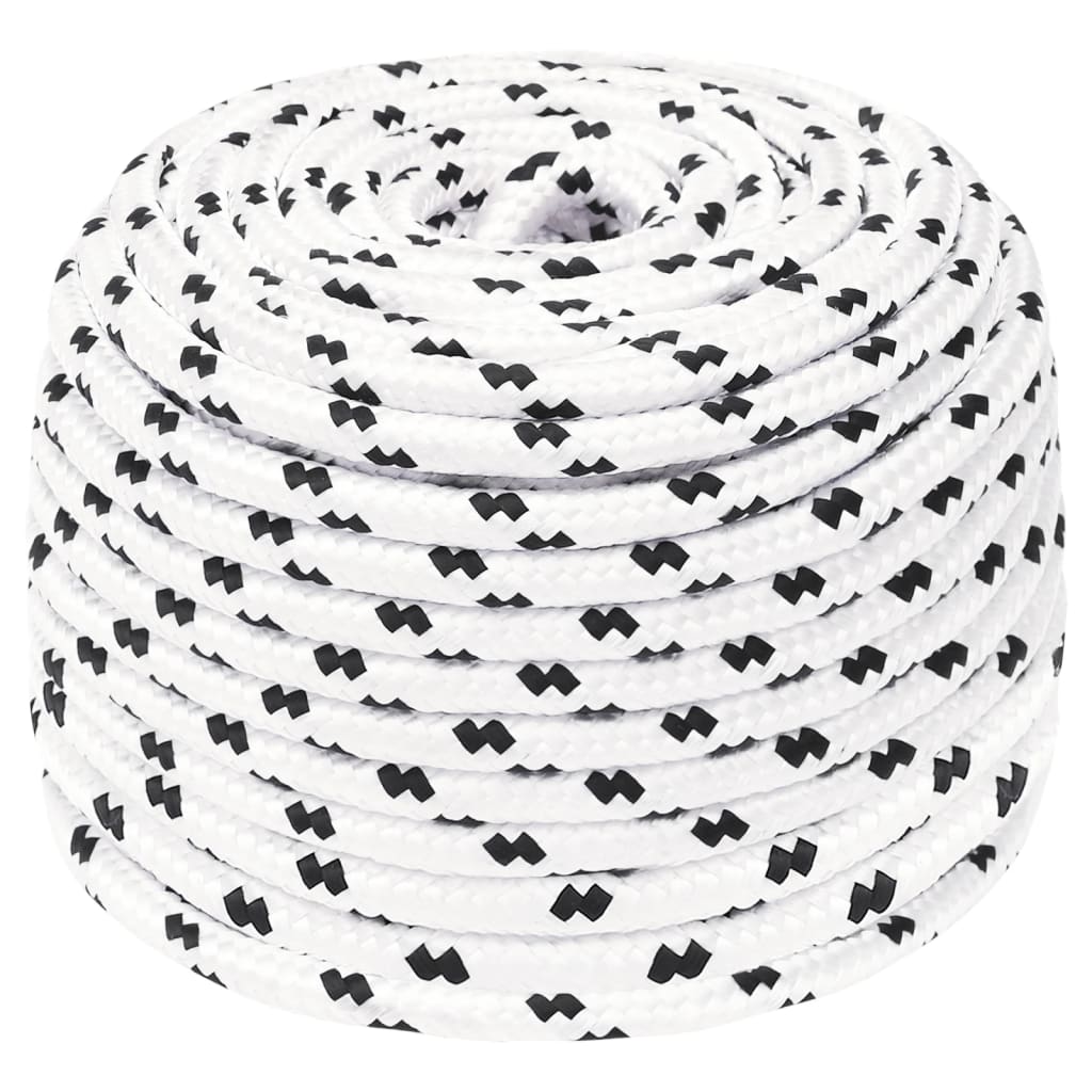 Boottouw gevlochten 8 mmx100 m polyester wit4