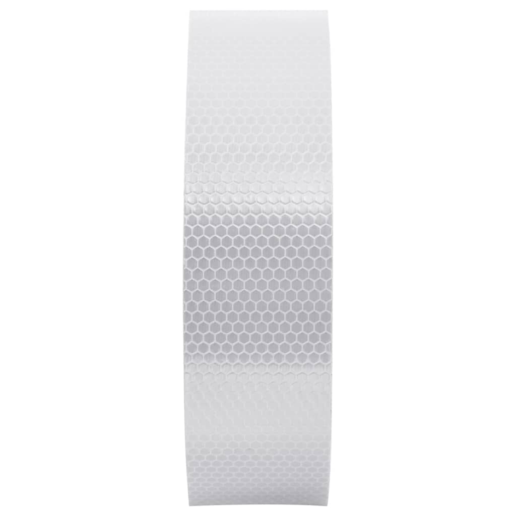 Reflecterende tape 5 cm x 50 m PVC wit – afbeelding 3