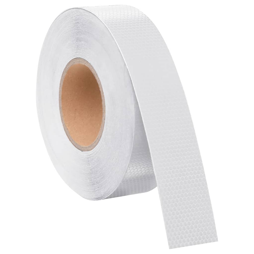 Reflecterende tape 5 cm x 50 m PVC wit – afbeelding 5