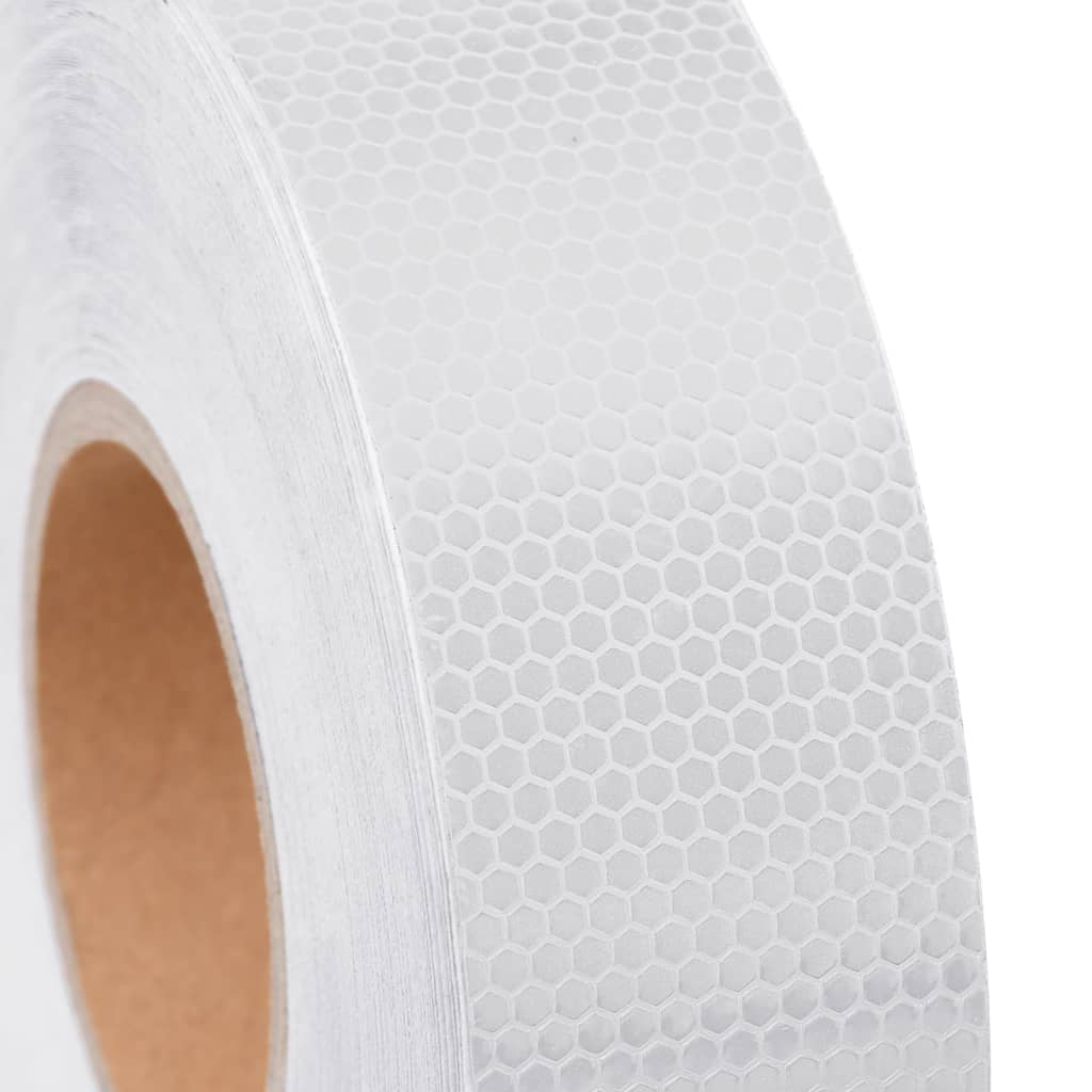 Reflecterende tape 5 cm x 50 m PVC wit – afbeelding 7