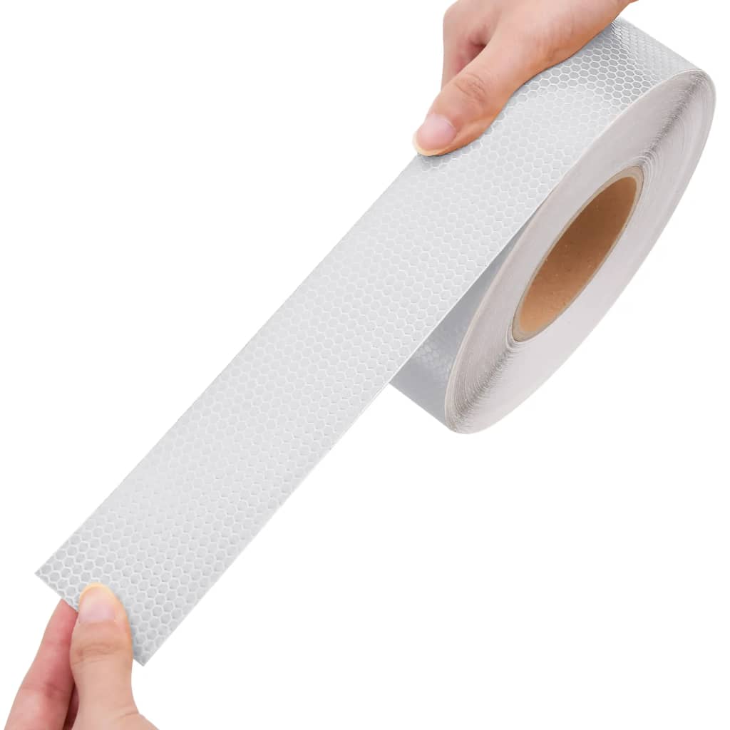 Reflecterende tape 5 cm x 50 m PVC wit – afbeelding 8