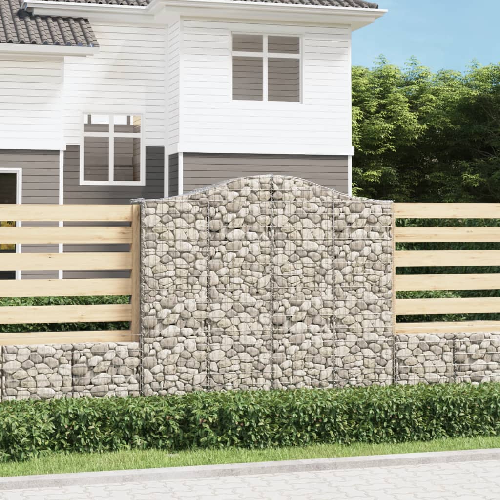 Schanskorf gewelfd 200x50x180/200 cm gegalvaniseerd ijzer – afbeelding 1