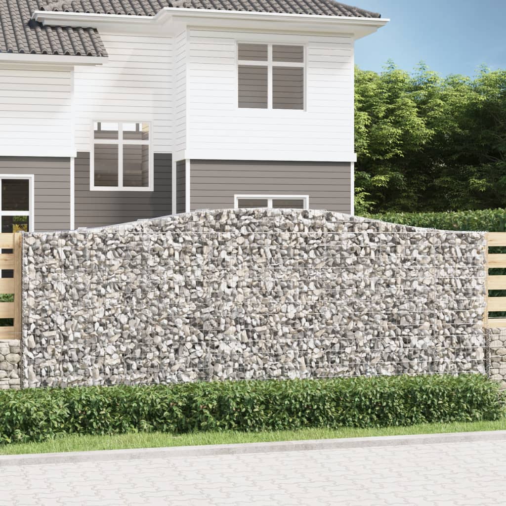 Schanskorf gewelfd 400x50x160/180 cm gegalvaniseerd ijzer – afbeelding 1