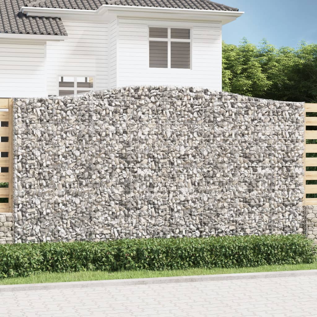 Schanskorf gewelfd 400x50x220/240 cm gegalvaniseerd ijzer – afbeelding 1
