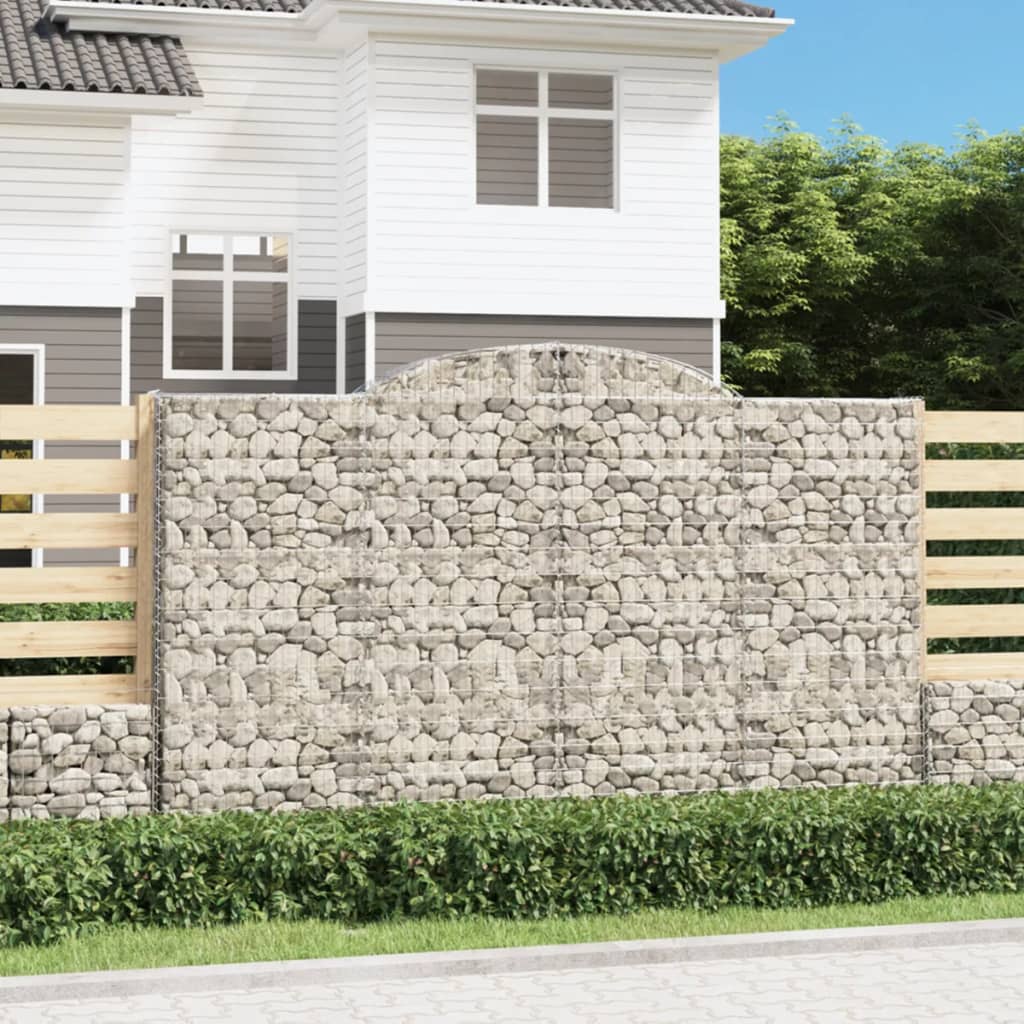 Schanskorf gewelfd 300x50x180/200 cm gegalvaniseerd ijzer – afbeelding 1