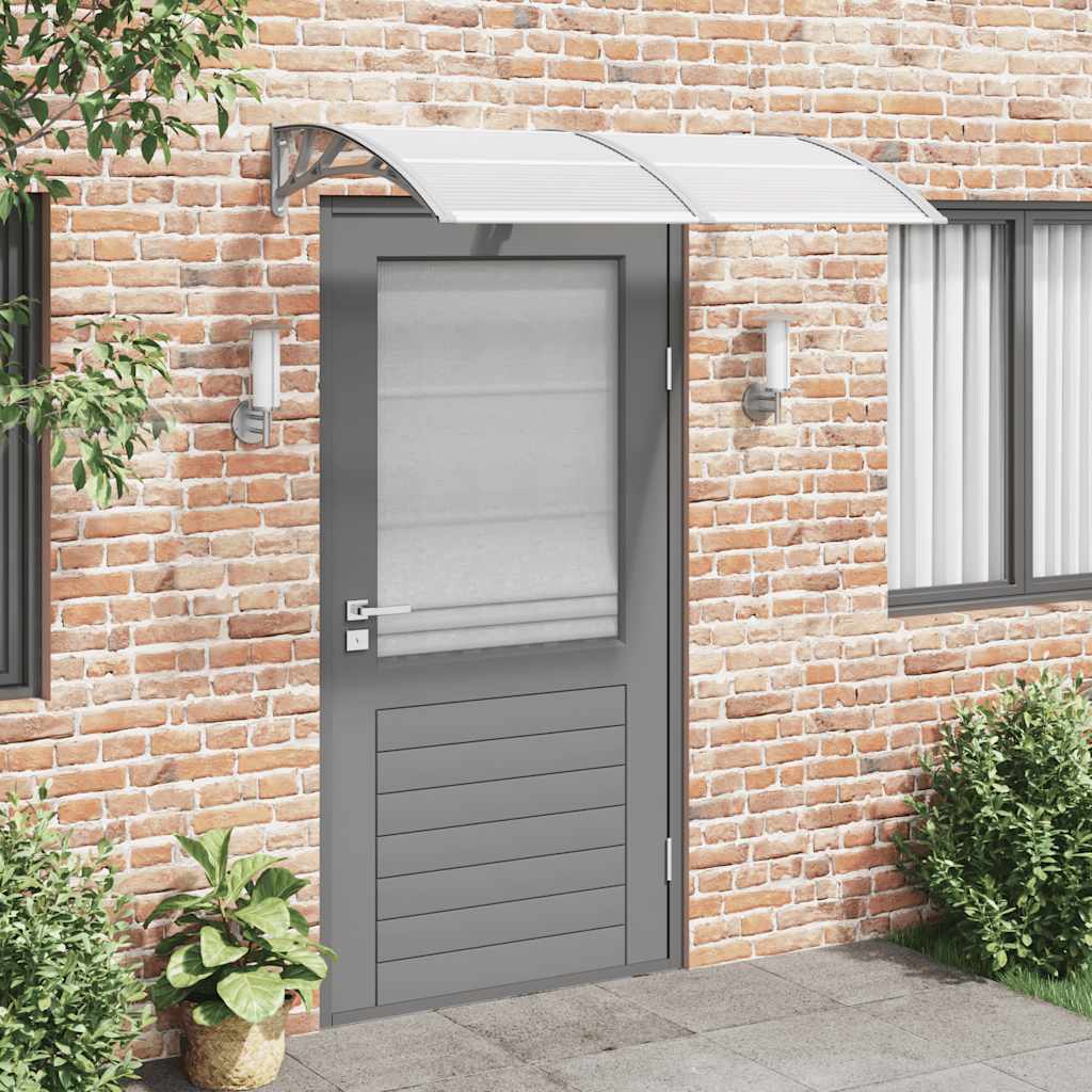 Deurluifel 150x75 cm polycarbonaat grijs
