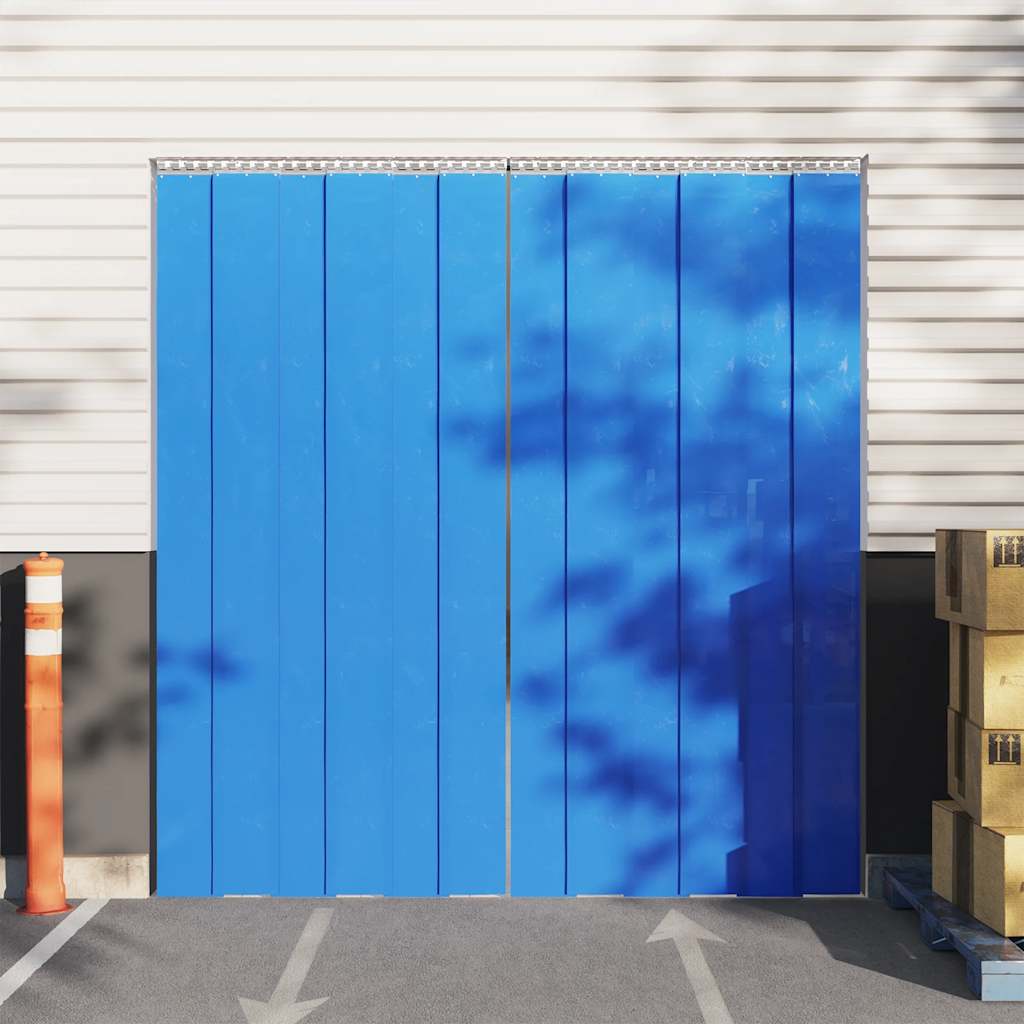 Deurgordijn 200x1,6 mm 25 m PVC blauw