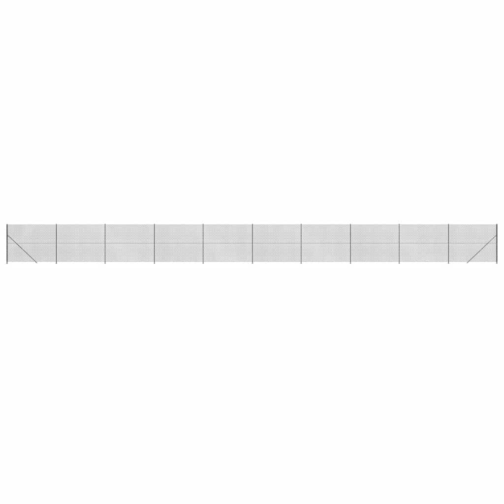Gaashek met flens 1,4x25 m antracietkleurig – afbeelding 2